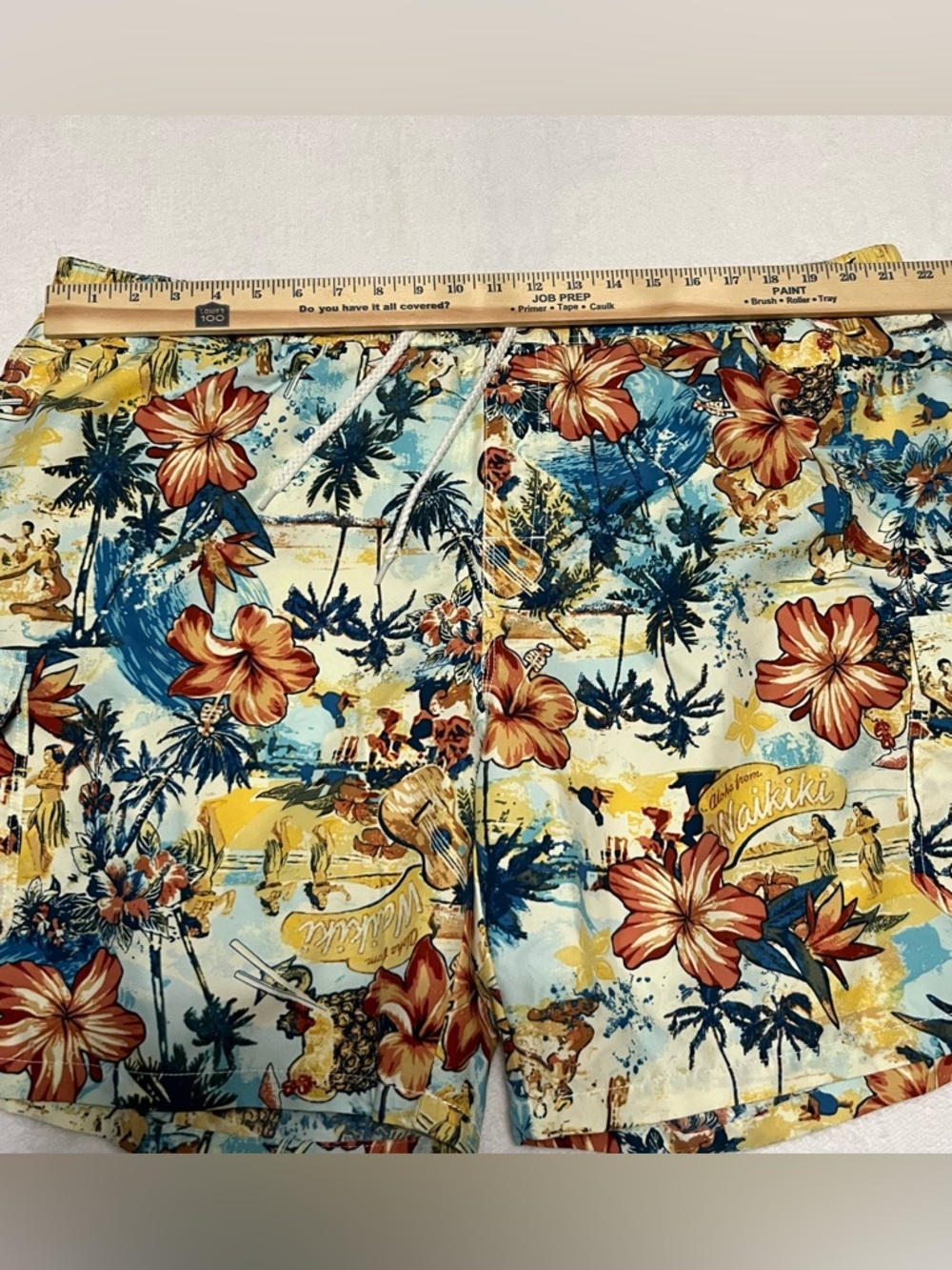 ๐ด Caribbean Joe Island Supply Co. Tropical Swim Trunks XXL Beach, Vacation - Picture 3 of 7